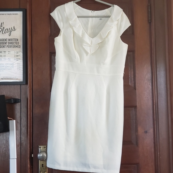 jcpenney Dresses White Jcpenny Size 6 Dress Poshmark